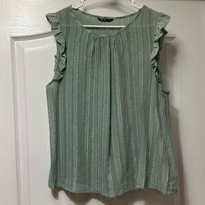 Stripped Pattern Sleeveless Top